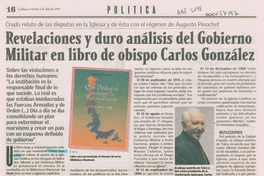 Revelaciones y duro análisis del Gobierno Militar en libro de obispo Carlos González