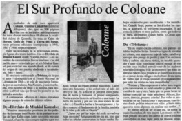 El sur profundo de Coloane El sur profundo de Coloane