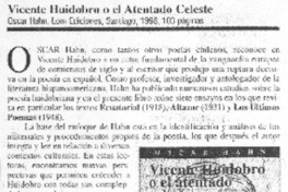Vicente Huidobro o el atentado celeste Vicente Huidobro o el atentado celeste