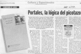 Portales, la lógica del picotazo  [artículo].