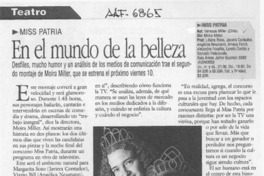 En el mundo de la belleza  [artículo] Leopoldo Pulgar I.