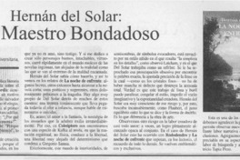 Un Maestro bondadoso  [artículo] Hernán Poblete Varas.