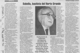 Sabella, bautista del norte grande Sabella, bautista del norte grande