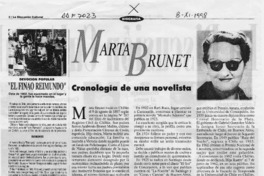 Marta Brunet cronología de una novelista Marta Brunet cronología de una novelista