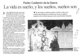 La Vida es sueño, y los sueños, sueños son  [artículo].