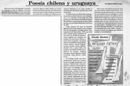 Poesía chilena y uruguaya Poesía chilena y uruguaya