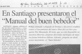 En Santiago presentaron el "Manual del buen bebedor"  [artículo].