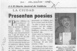 Presentan poesías  [artículo].