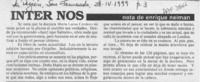 Inter nos  [artículo] Enrique Neiman.