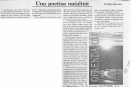 Una poetisa natalina Una poetisa natalina