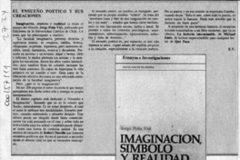El ensueño poético y sus creaciones  [artículo] E. V.