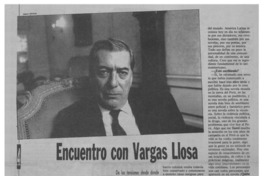 Mario Vargas Llosa contra los vientos de estatización de la banca Mario Vargas Llosa contra los vientos de estatización de la banca