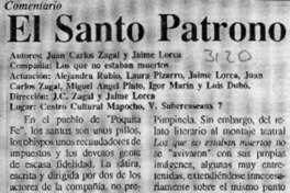 El Santo patrono  [artículo].