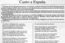 Canto a España Canto a España