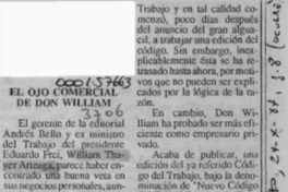 El Ojo comercial de don William  [artículo].