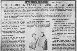 Poli Délano, un canto de amor a la vida Poli Délano, un canto de amor a la vida
