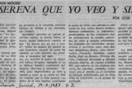 La Serena que yo veo y siento  [artículo] José Vargas Badilla.