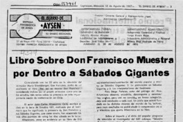 Libro sobre Don Francisco muestra por dentro a Sábados Gigantes  [artículo].