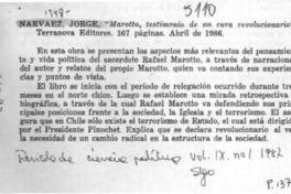 "Maroto, testimonio de un cura revolucionario"  [artículo] C. R.
