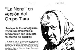 "La Nona" en versión del grupo Tiara  [artículo] Gilda González V.