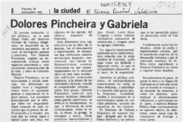Dolores Pincheira y Gabriela  [artículo] Nelson Henríquez V.
