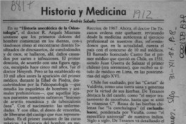 Historia y medicina  [artículo] Andrés Sabella.