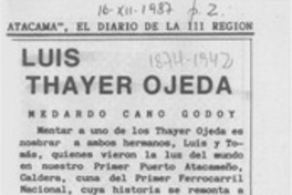 Luis Thayer Ojeda Luis Thayer Ojeda