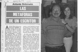 Las metáforas de un escritor  [artículo] Carmen Reyes D.