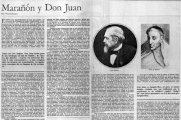 Marañón y Don Juan Marañón y Don Juan