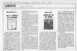 Libros  [artículo] H. V. M.