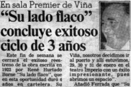 "Su lado flaco" concluye exitoso ciclo de 3 años "Su lado flaco" concluye exitoso ciclo de 3 años