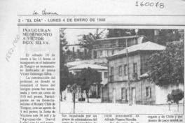 Inauguran monumento a Víctor Dgo. Silva  [artículo].