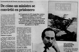 De cómo un ministro se convirtió en prisionero De cómo un ministro se convirtió en prisionero