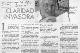 Claridad invasora  [artículo] R. A. G.