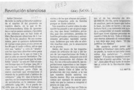 Revolución silenciosa  [artículo] L. L. del T. S.