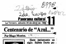Centenario de "Azul..."  [artículo] Hugo Montes.