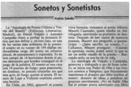Sonetos y sonetistas