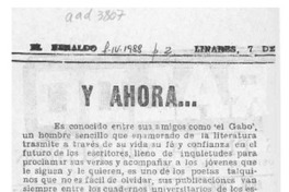 Y ahora --