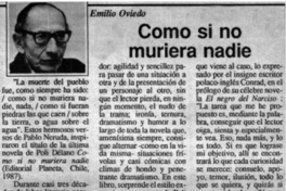 Como si no muriera nadie Como si no muriera nadie