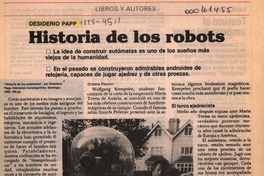 Historia de los robots  [artículo] Darío Osses.
