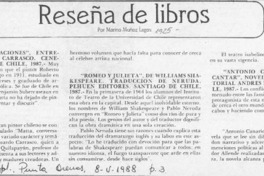 Reseña de libros Reseña de libros