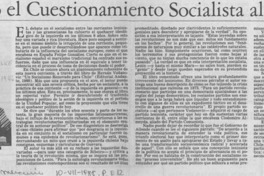 Vodanovic o el cuestionamiento socialista al leninismo Vodanovic o el cuestionamiento socialista al leninismo