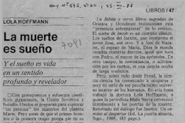 La muerte es sueño  [artículo] G. B.