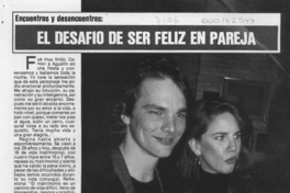 El desafío de ser feliz en pareja  [artículo] Sandra Escobar Wulf [y] Mauricio Kahn.