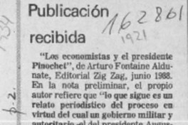 Publicación recibida Publicación recibida
