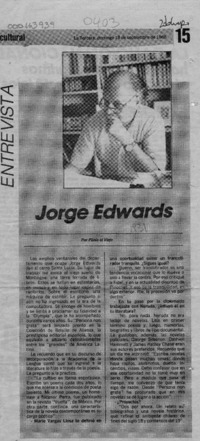 Jorge Edwards  [artículo] Plinio el Viejo.