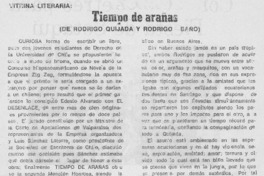 Tiempo de arañas Tiempo de arañas