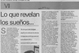 Lo que revelan los sueños Lo que revelan los sueños