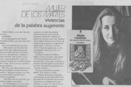 Vivencias de la palabra sugerente Vivencias de la palabra sugerente
