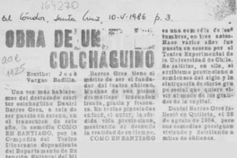 Obra de un colchagüino Obra de un colchagüino